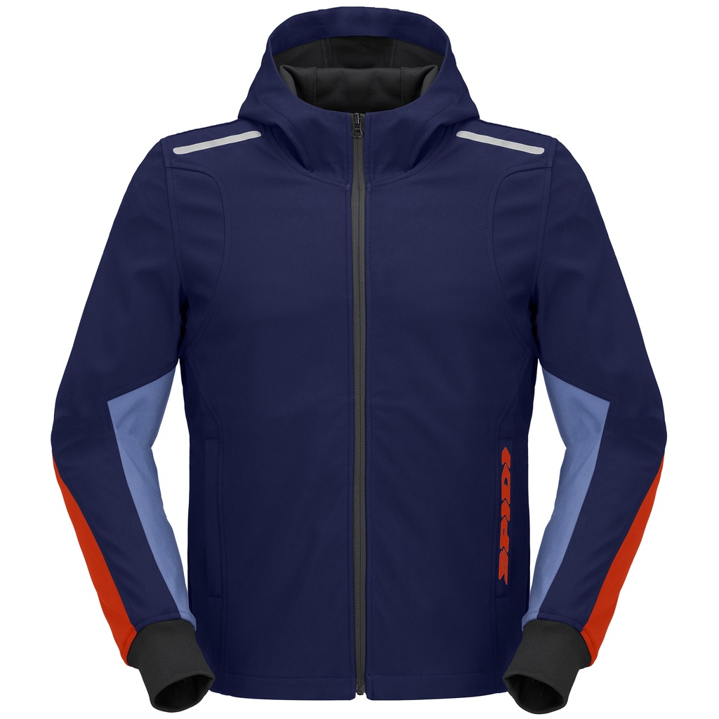 Spidi Hoodie Armor Light Navy/Red