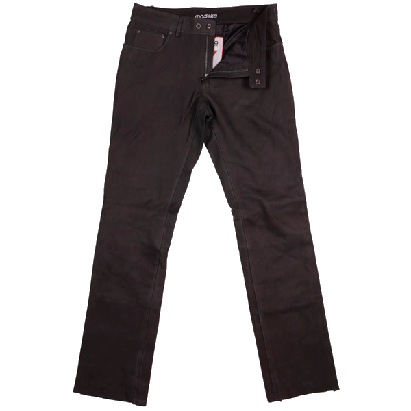 Modeka Leather jeans stamp Brown