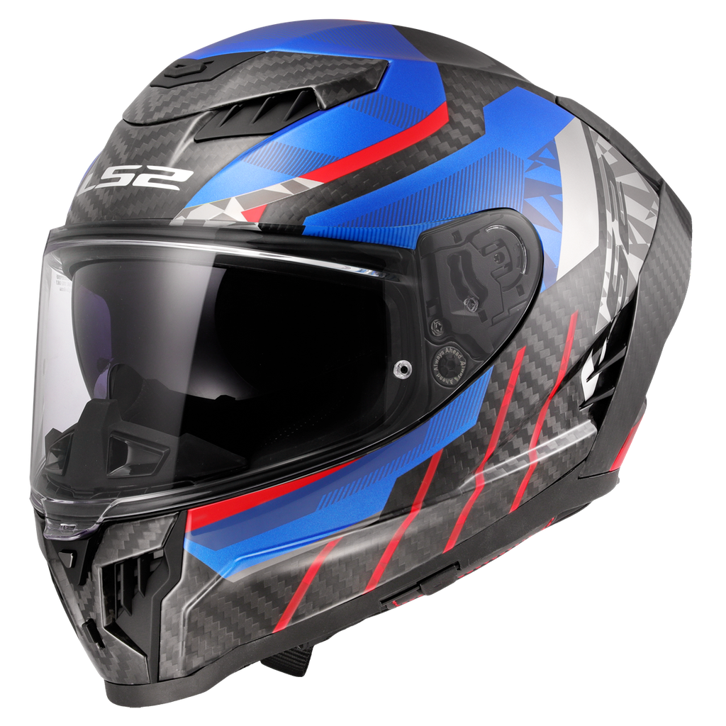 LS2 FF807 DRAGON TRAX BLUE RED