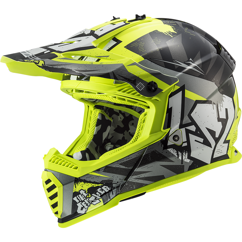 LS2 MX437 FAST II MINI CRUSHER BLACK YELLOW-06