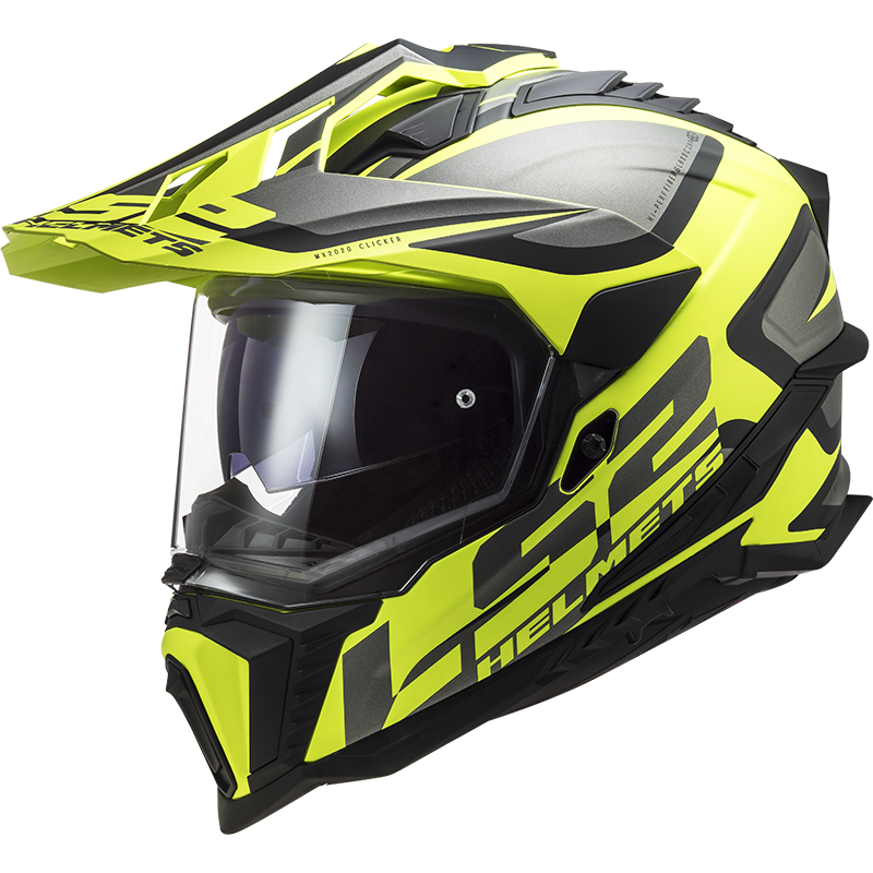 LS2 MX701 EXPLORER ALTER MATT BLACK H- V YELLOW 06