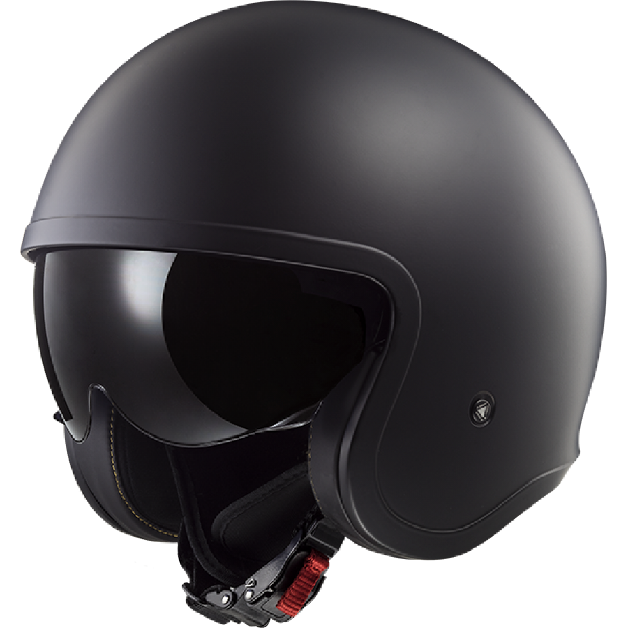 LS2 OF599 SPITFIRE II SOLID MATT BLACK-06