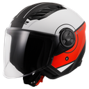 LS2 OF616 AIRFLOW II COVER MATT WHITE RED-06