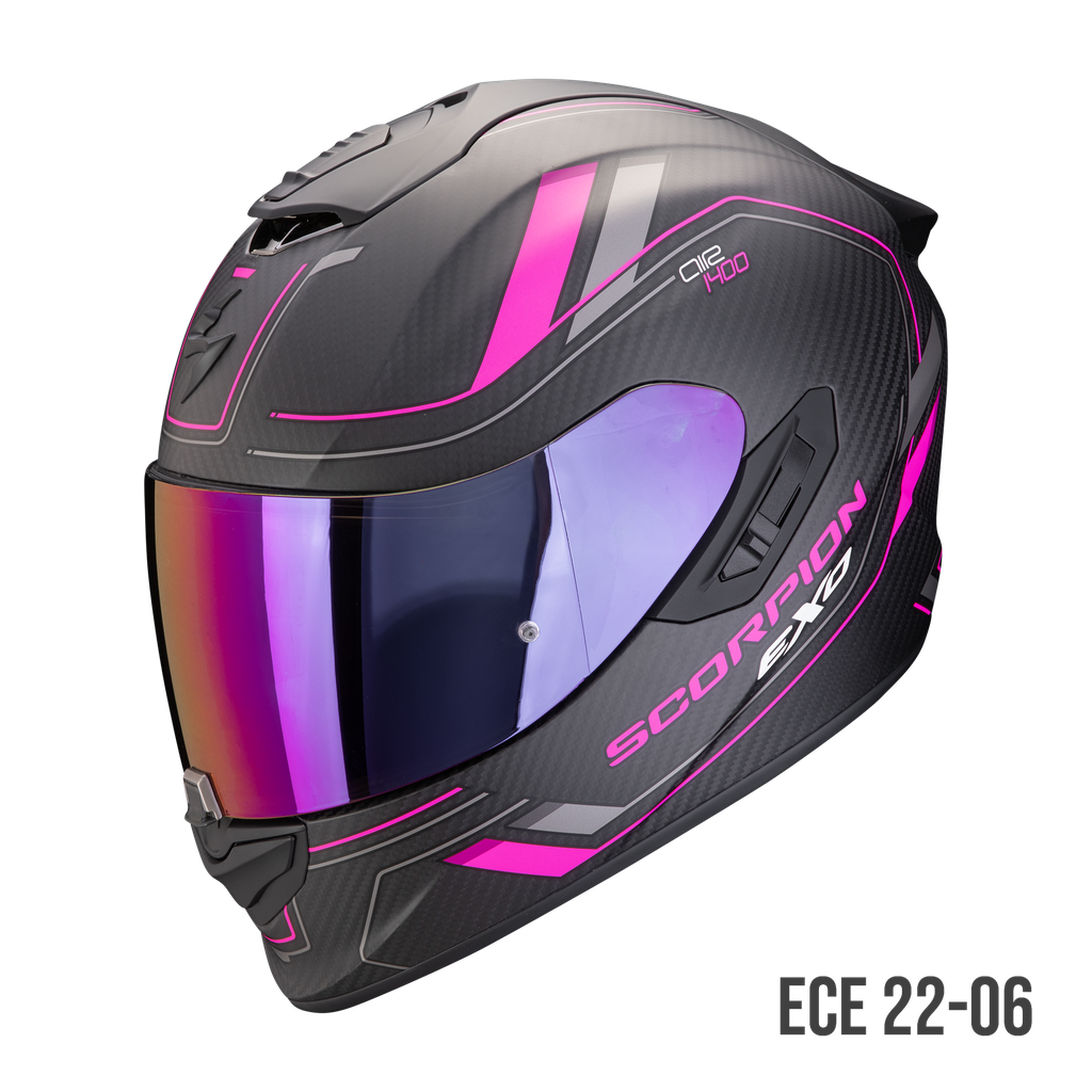 Scorpion  Exo-1400 Evo Carbon Air Mirage Matt Black-Pink