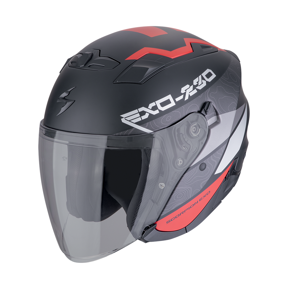 Scorpion  Exo-230 Band Matt black-red-silver