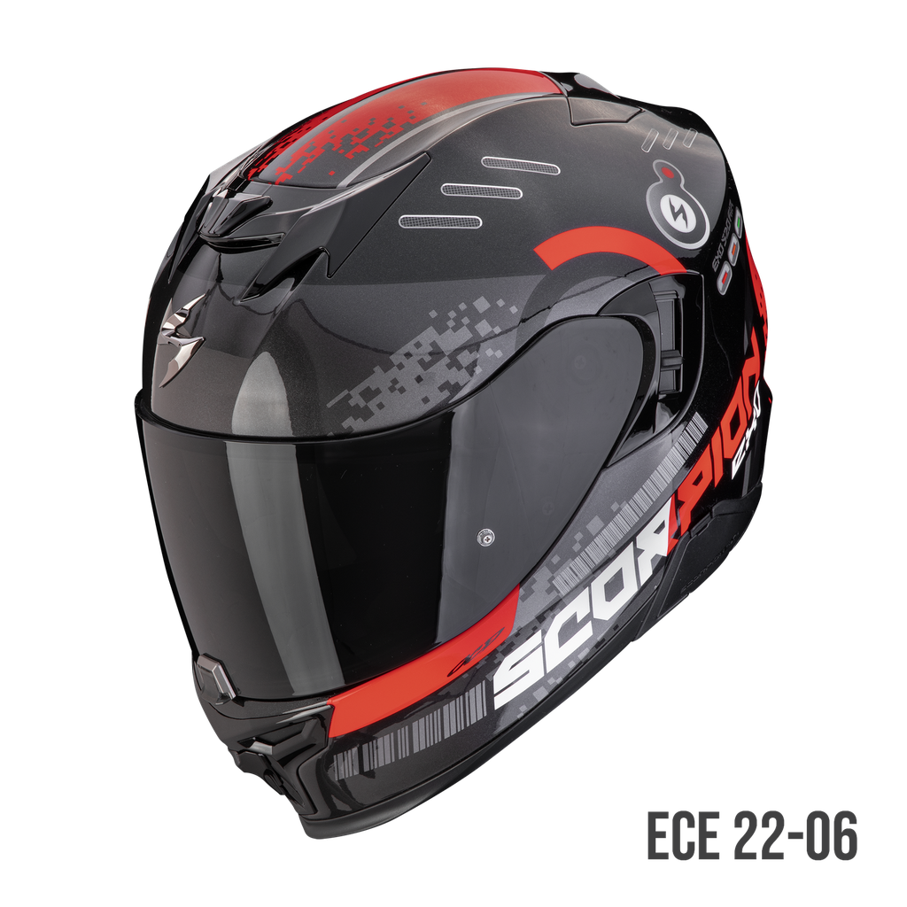 Scorpion  Exo-520 Evo Air Titan Metal Black-Red