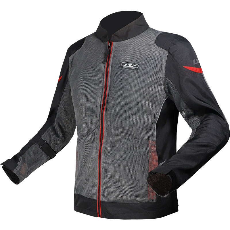 LS2 AIRY EVO MAN JACKET GREY BLACK RED