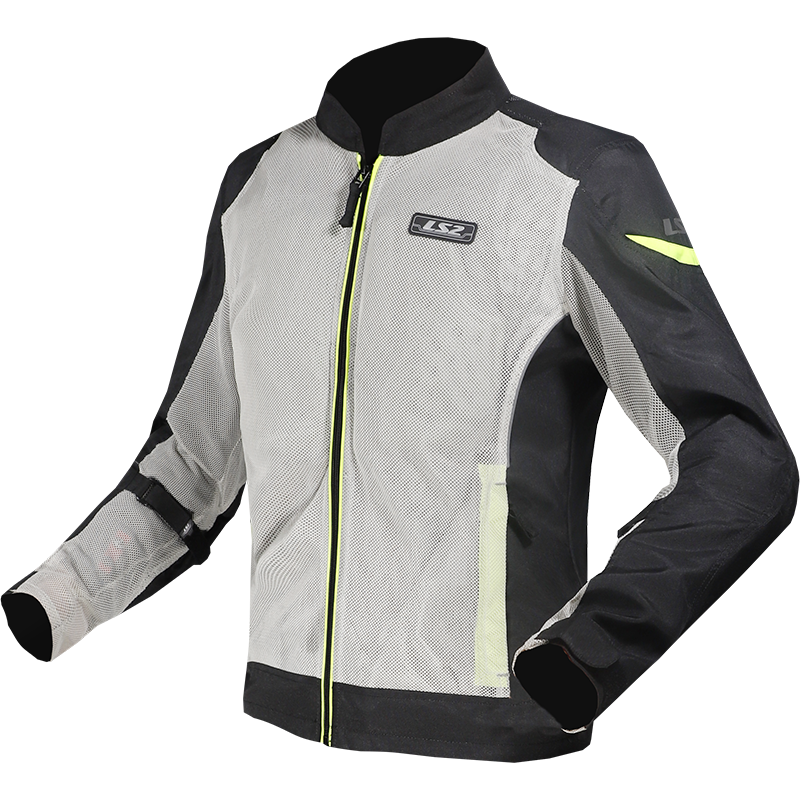 LS2 AIRY EVO MAN JACKET BLACK GREY YELLOW