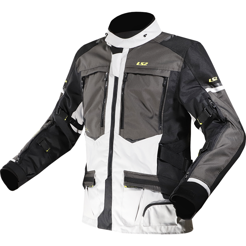 LS2 NORWAY MAN JACKET BLACK GREY YELLOW