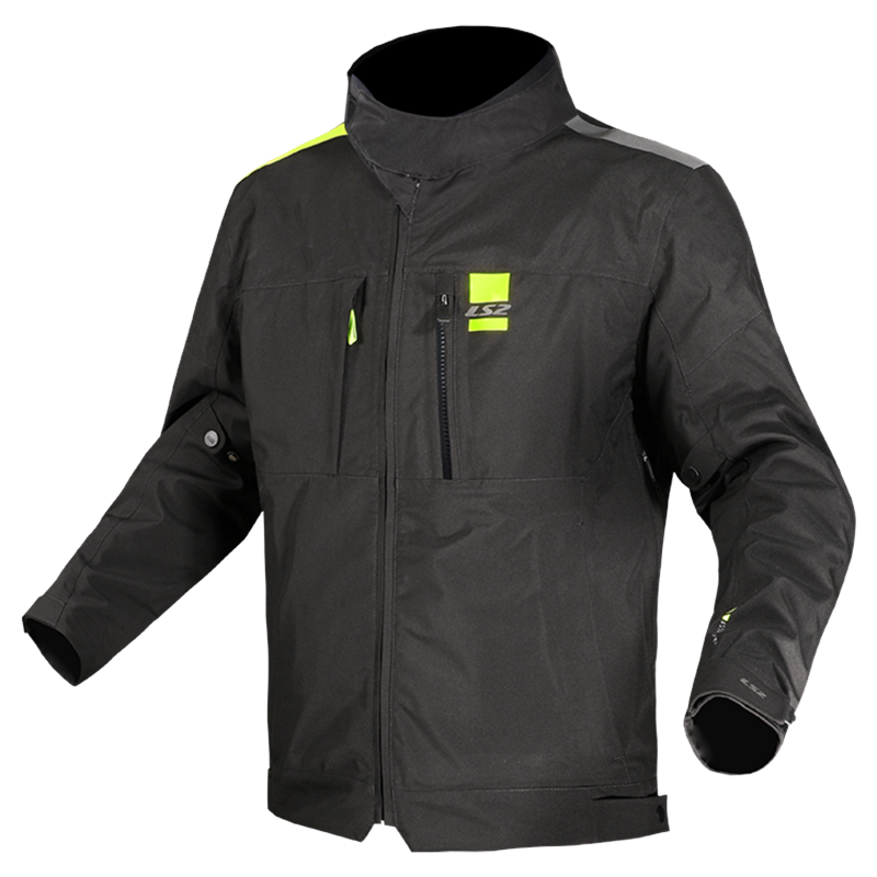 LS2 TITANIUM MAN JACKET BLACK H-V YELLOW