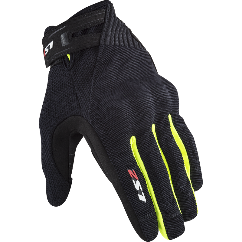 LS2 DART 2 MAN GLOVES BLACK H-V YELLOW