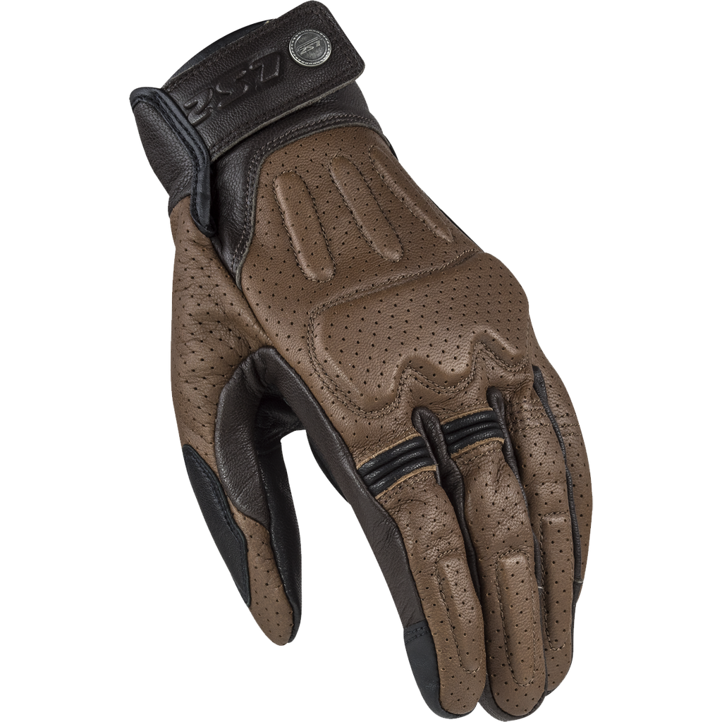 LS2 RUST MAN GLOVES BROWN LEATHER