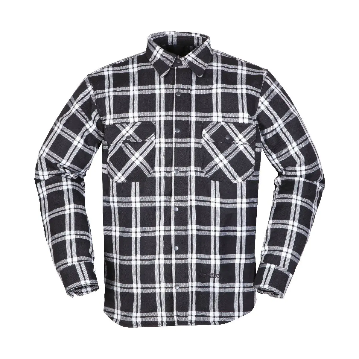 Modeka Colden shirt Black-And-White