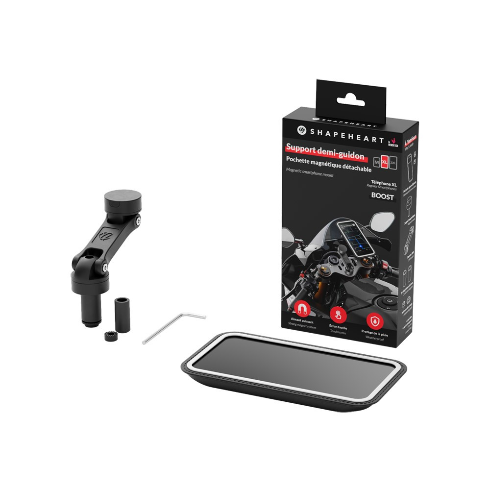 SHAPEHEART FUNDA SMARTPHONE UNIVERSAL MAGNÉTICA MOTO STEM BOOST XL