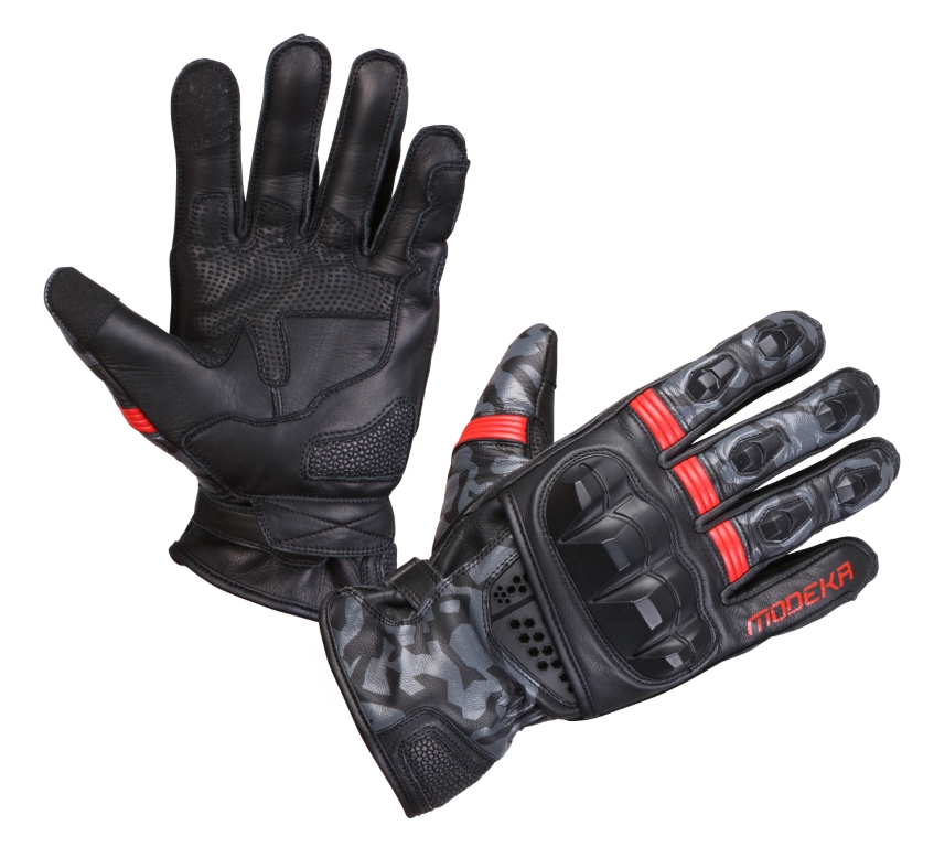 Modeka Valyant Glove Black/Red