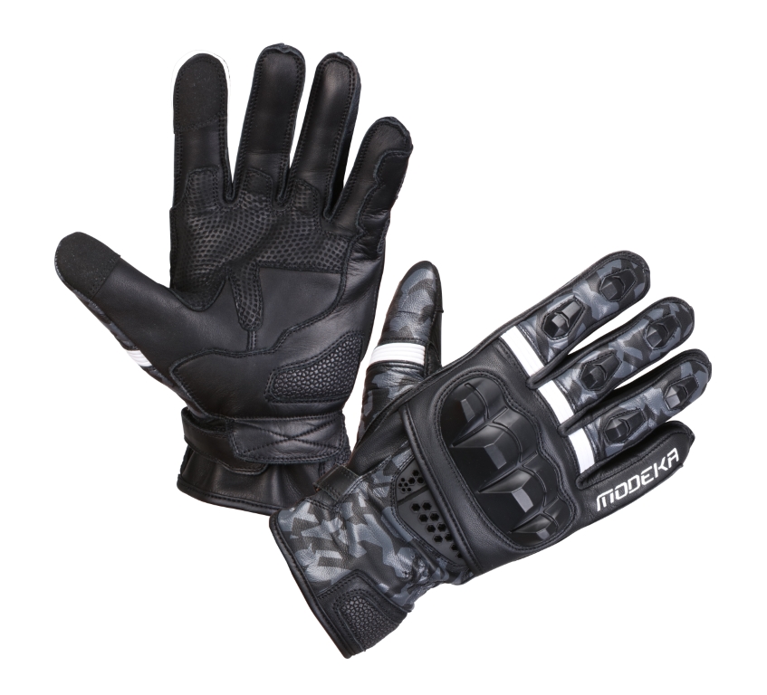 Modeka Valyant Glove Black-And-White
