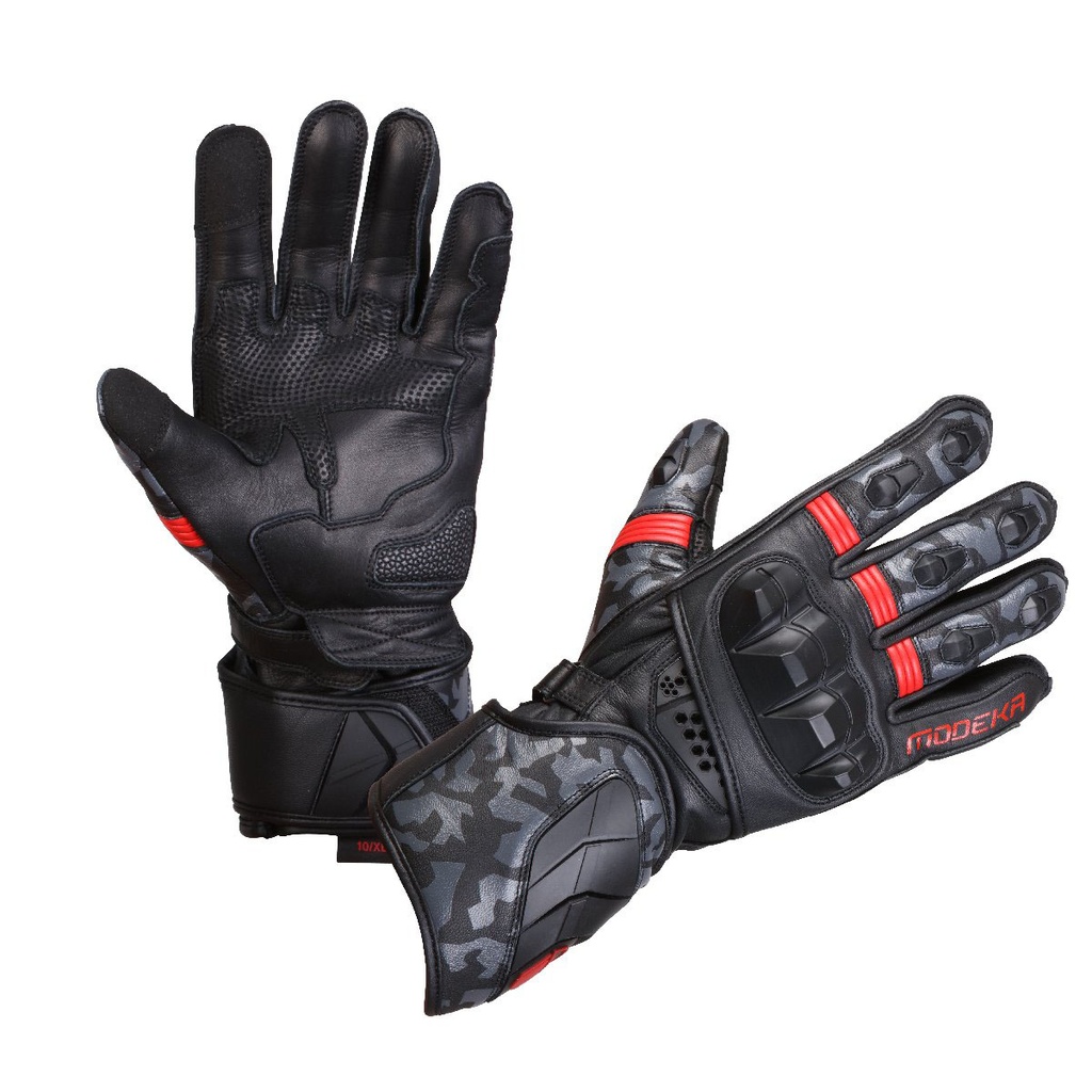 Modeka Valyant Pro Glove Black/Red