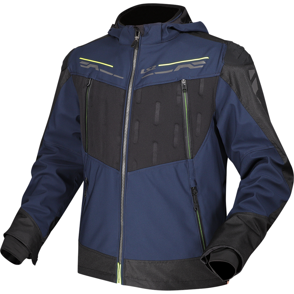 LS2 ZIRCONIUM MAN JACKET BLUE BLACK H-V YELLOW
