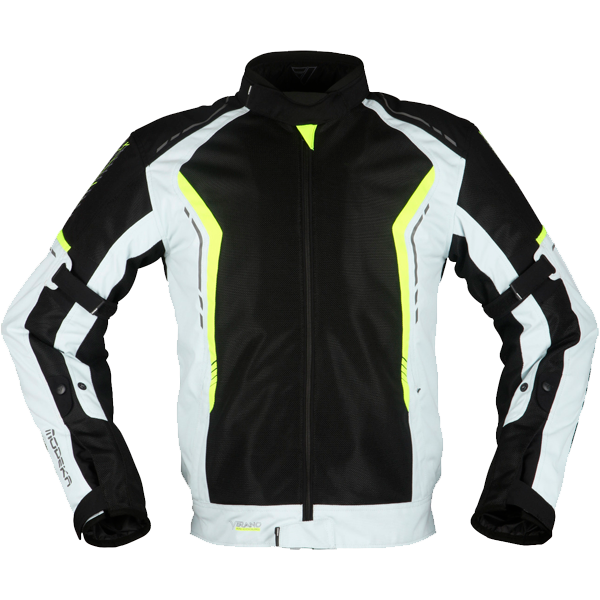 Modeka Khao Air Jacket Black/Light Gray/Yellow