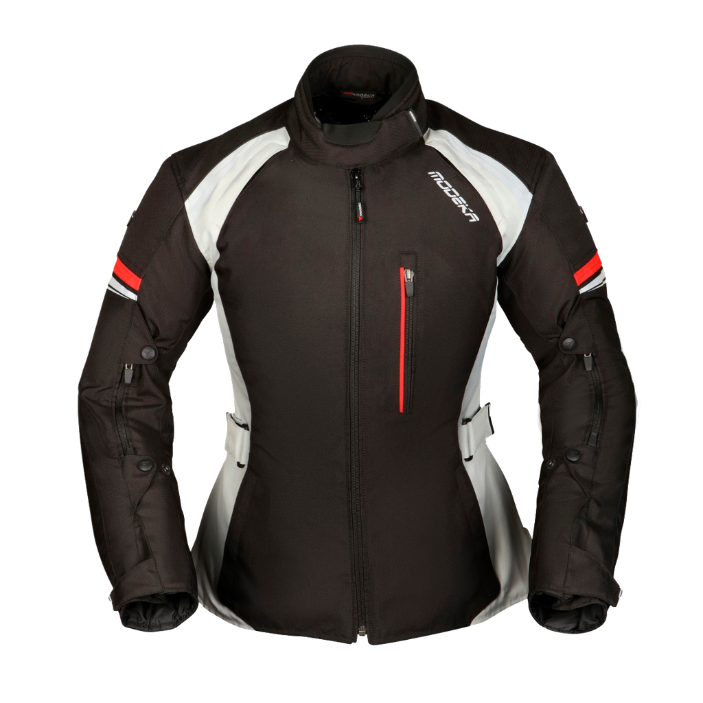 Modeka Jacket Violetta Lady Black/Light Grey