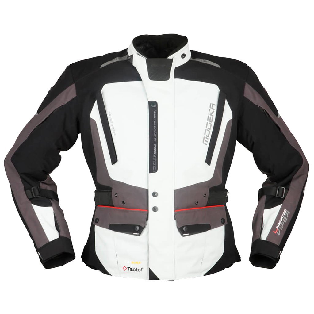 Modeka Jacket Viper LT Light Gray/Dark Gray/Black