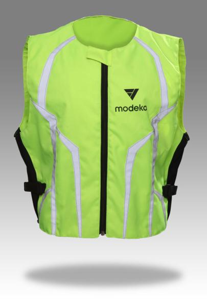 Modeka Vest driving instructor Black/Yellow