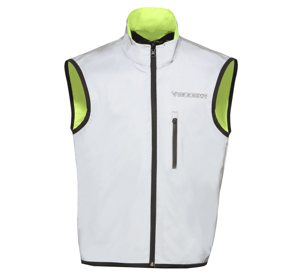 Modeka Double Eye reflective vest Neon Yellow/Silver