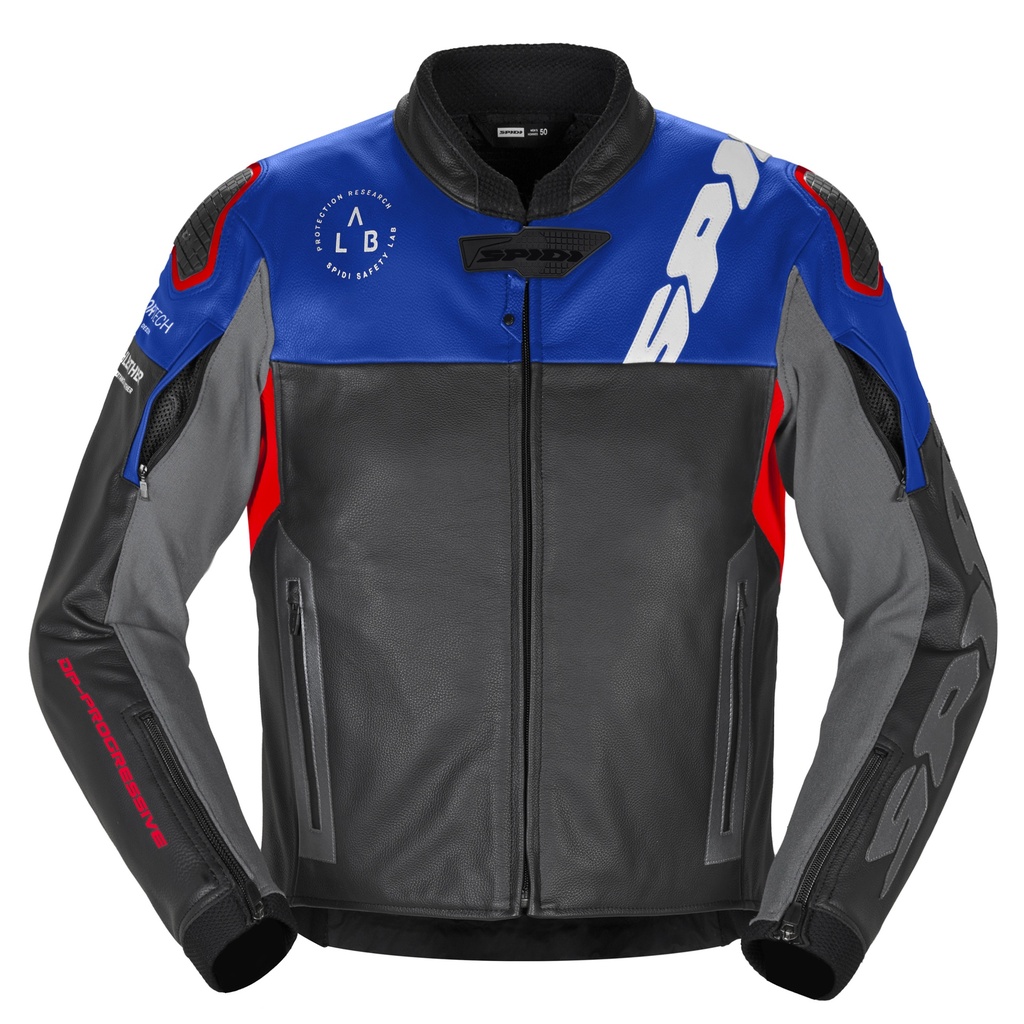Spidi DP PROGRESSIVE LEATHER Black/Red/Blue