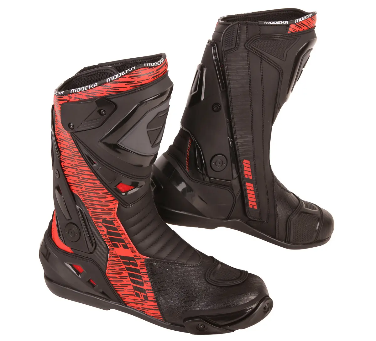 Modeka Boots Yron Black/Red