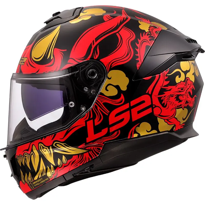 LS2 FF808 Stream II Drako Black Red-06