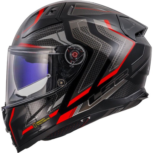 LS2 FF811 VECTOR II ALIZER BLACK RED-06