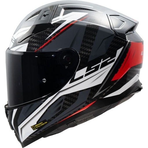 LS2 FF811 VECTOR II C SAVAGE WHITE RED GREY-06