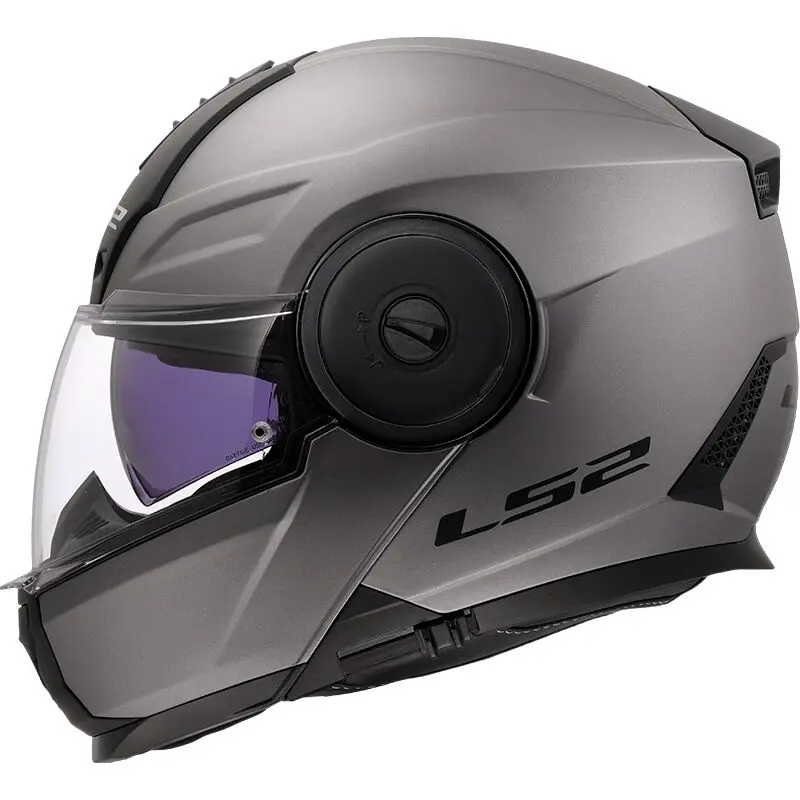 LS2 FF902 SCOPE II SOLID MATT TITANIUM-06
