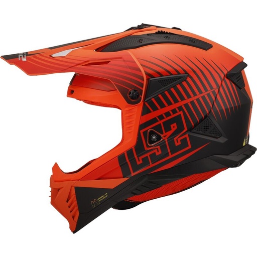 LS2 MX708 FAST II DUCK M.H-V ORANGE RED-06