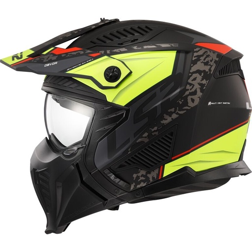 LS2 OF606 DRIFTER DEVOR M.BLACK H-V YELLOW-06