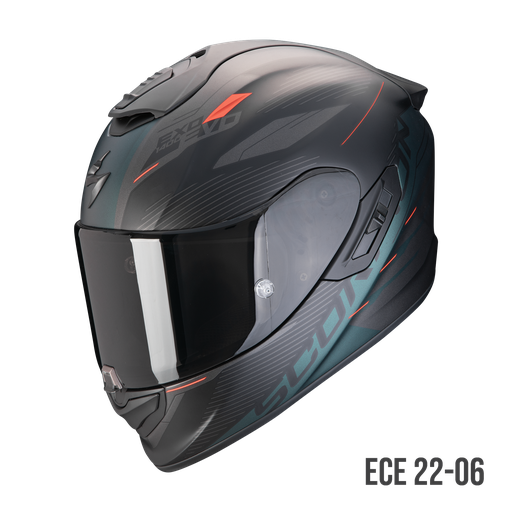 Scorpion  Exo-1400 Evo Air Luma Matt Black-Green