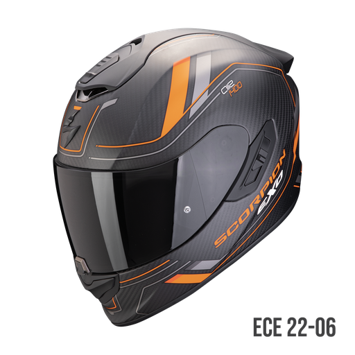 Scorpion  Exo-1400 Evo Carbon Air Mirage Matt Black-Orange