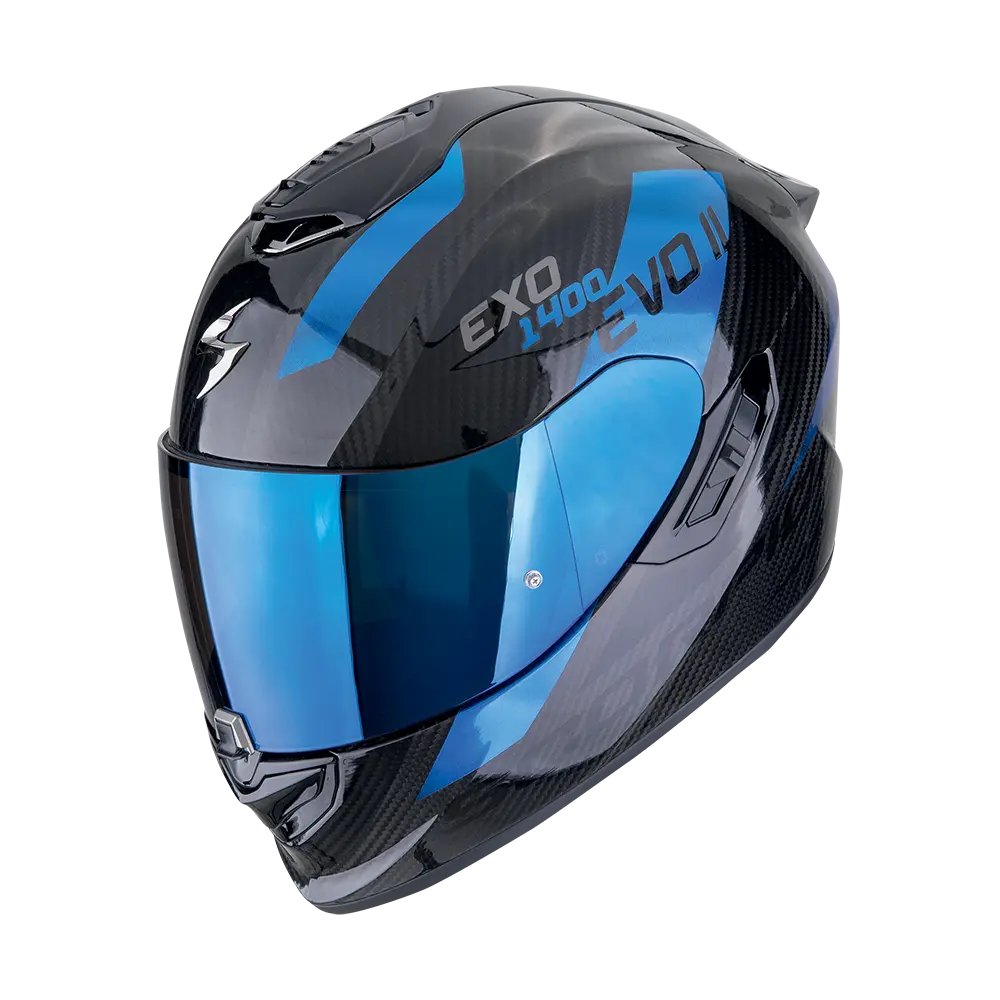 Scorpion  Exo-1400 Evo II Carbon Air Platted Black-Blue