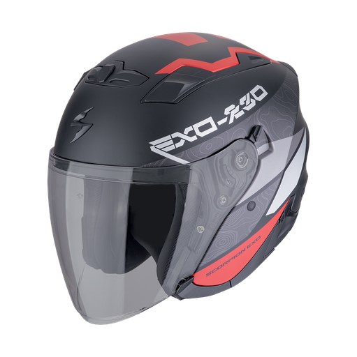 Scorpion  Exo-230 Band Matt black-red-silver