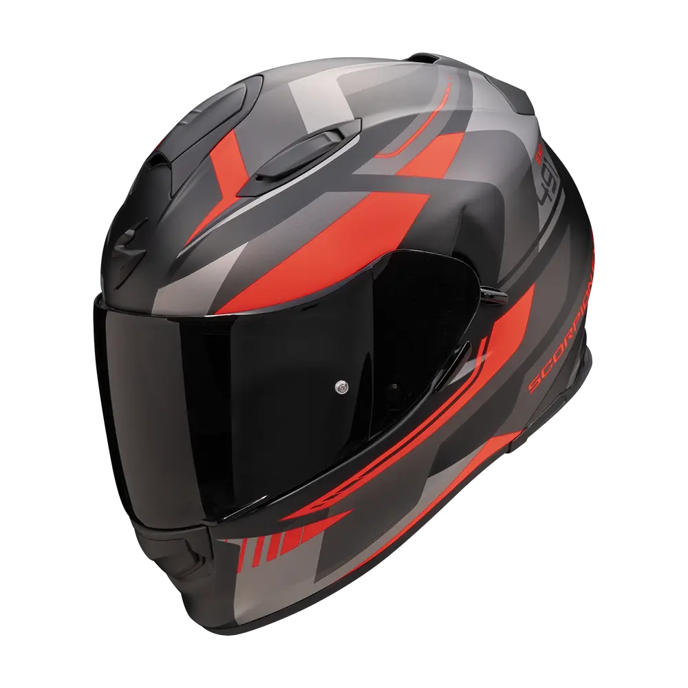 Scorpion  Exo-491 Abilis Matt Black-Silver-Red