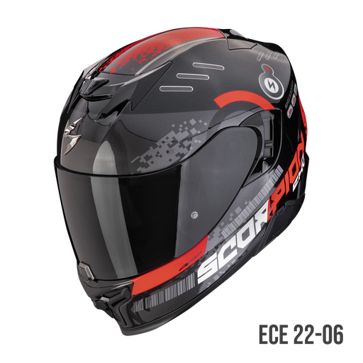 Scorpion  Exo-520 Evo Air Titan Metal Black-Red