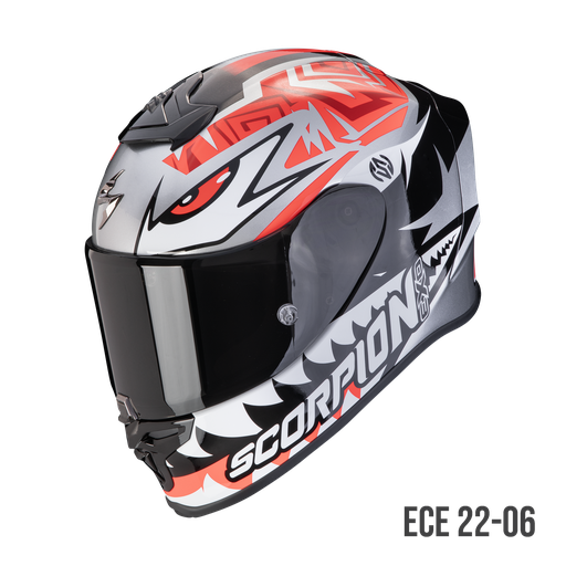 Scorpion  Exo-R1 Evo Air Zaccone Replica Silver-Black-Red
