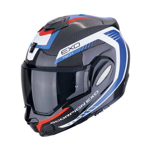 Scorpion Exo-Tech Evo Carbon Cosy Black-Blue-Red