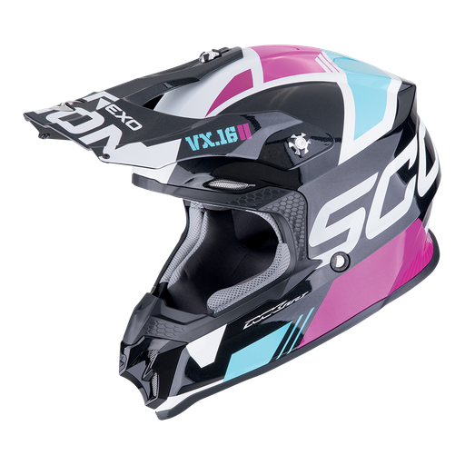 Scorpion Vx-16 Evo Air Analog Metal Black-Blue-Pink