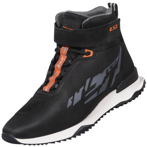 LS2 ACRUX MAN BOOTS BLACK H-V ORANGE