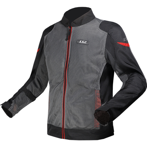 LS2 AIRY EVO MAN JACKET GREY BLACK RED