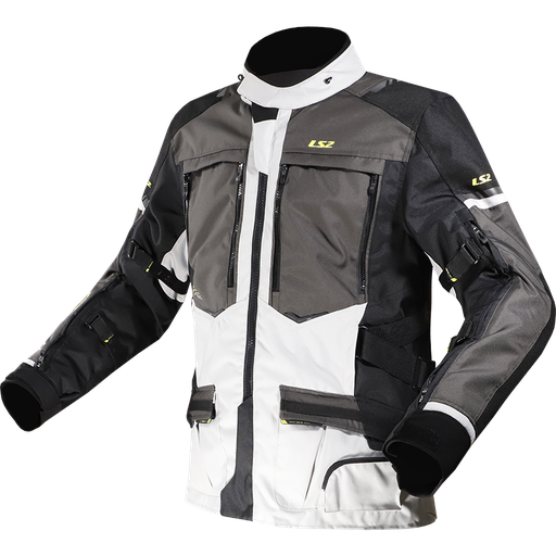 LS2 NORWAY MAN JACKET BLACK GREY YELLOW