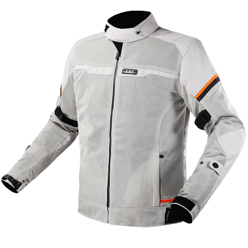 LS2 RIVA MAN JACKET LIGHT GREY H-V ORANGE
