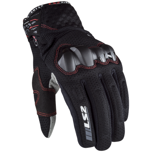 LS2 CHAKI MAN GLOVES BLACK