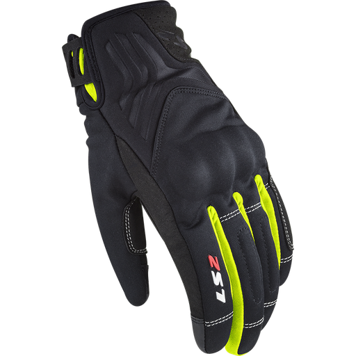 LS2 JET 2 LADY GLOVES BLACK H-V YELLOW